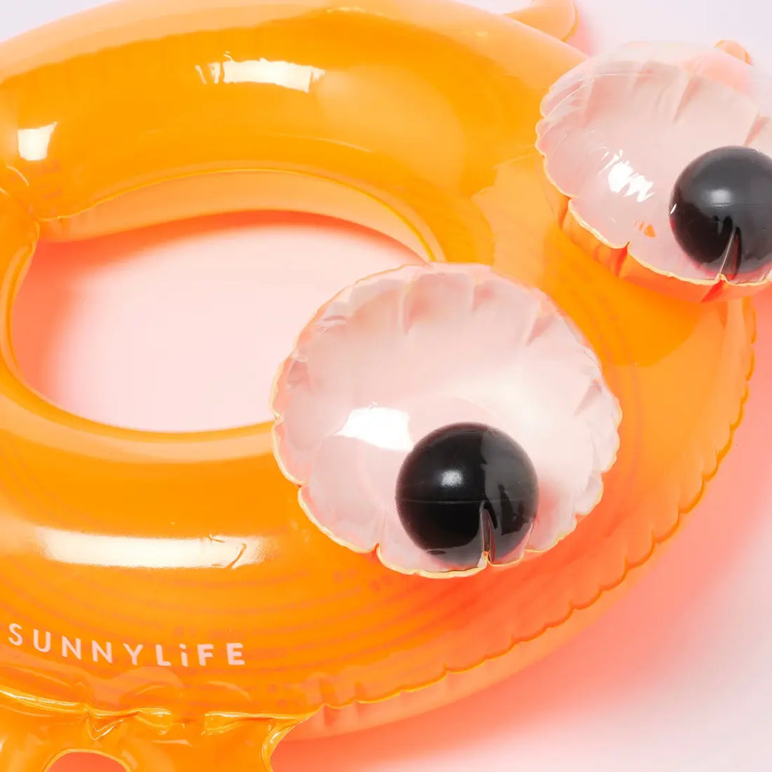 SUNNYLiFE Kiddy Pool Ring - Sonny the Sea Creature Neon Orange