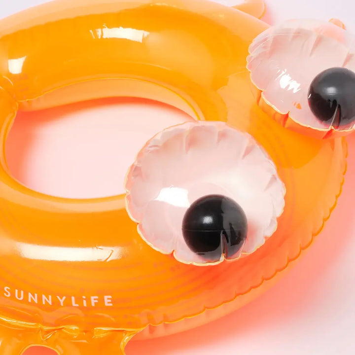 SUNNYLiFE Kiddy Pool Ring - Sonny the Sea Creature Neon Orange