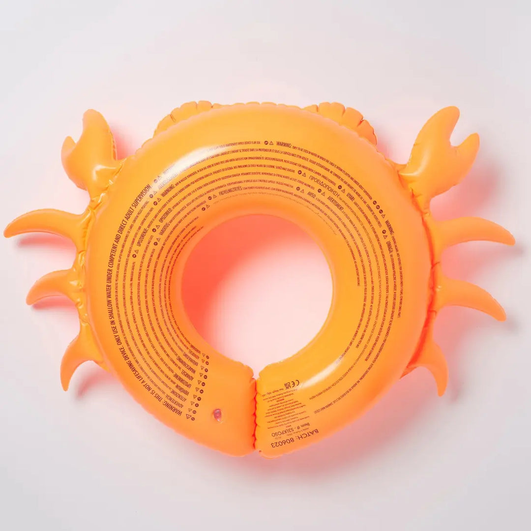SUNNYLiFE Kiddy Pool Ring - Sonny the Sea Creature Neon Orange