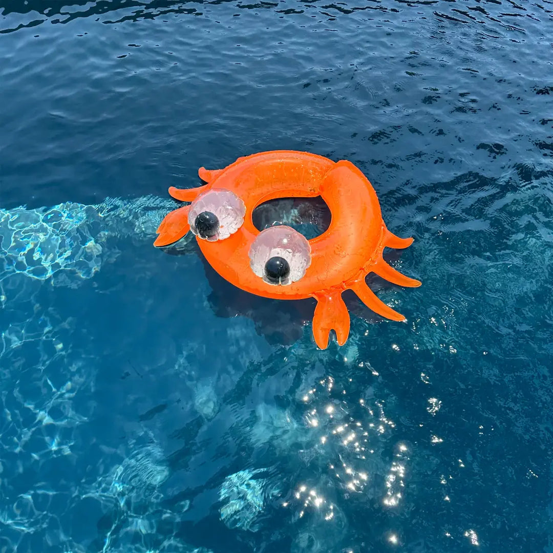 SUNNYLiFE Kiddy Pool Ring - Sonny the Sea Creature Neon Orange
