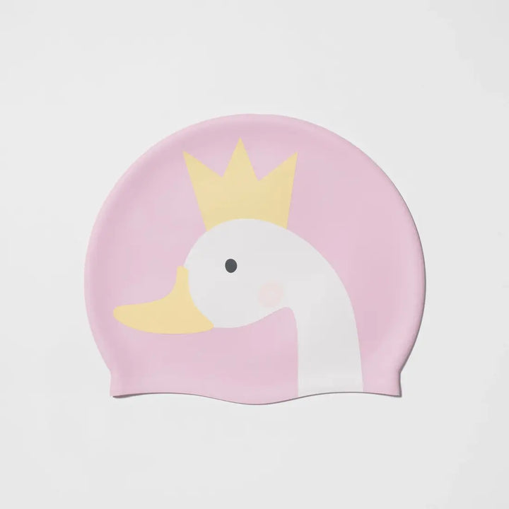 SUNNYLiFE Kids Swimming Cap - Princess Swan Multi
