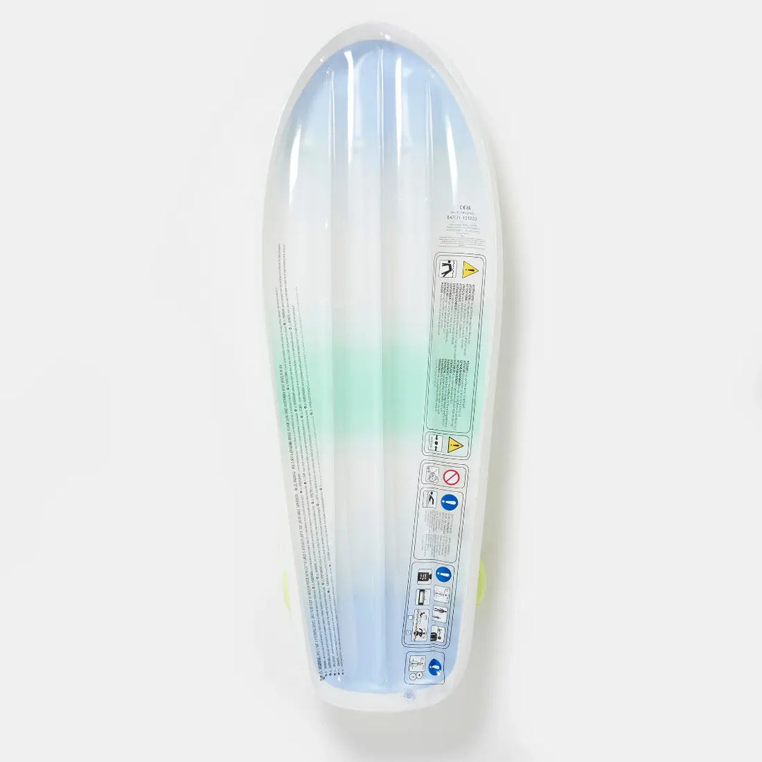 SUNNYLiFE Kids Skateboard Float - The Sea Kids Blue-Lime