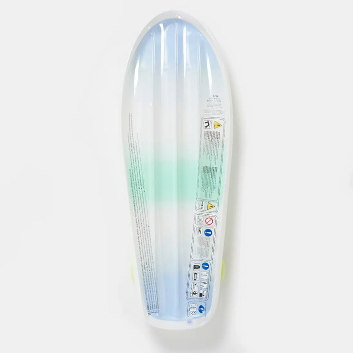 SUNNYLiFE Kids Skateboard Float - The Sea Kids Blue-Lime