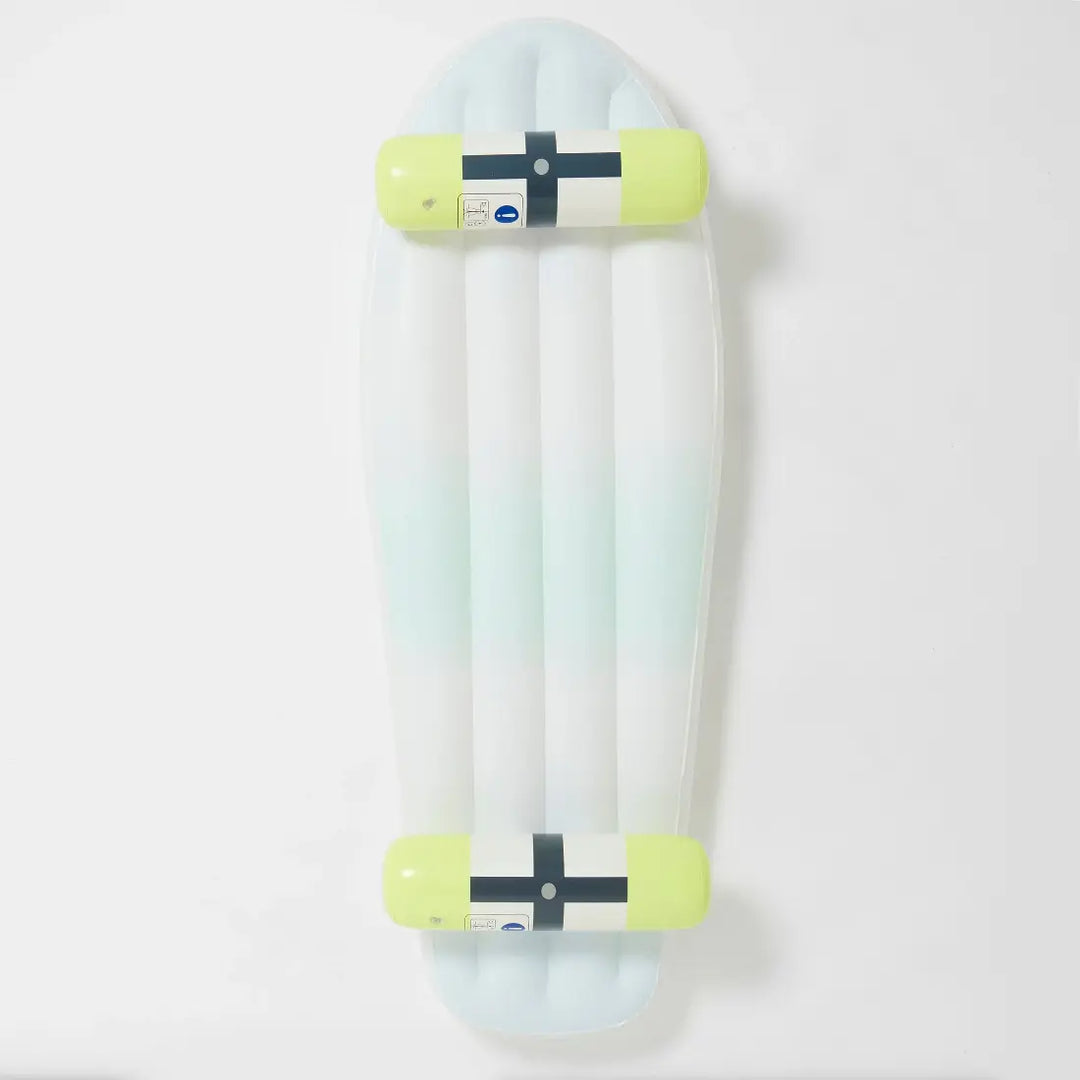 SUNNYLiFE Kids Skateboard Float - The Sea Kids Blue-Lime