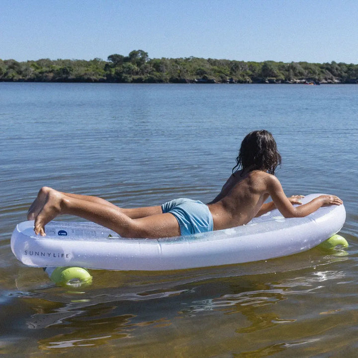 SUNNYLiFE Kids Skateboard Float - The Sea Kids Blue-Lime