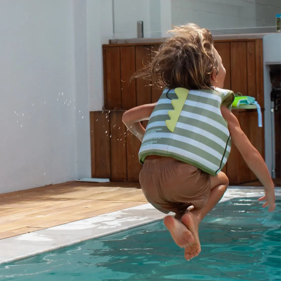 SUNNYLiFE Kids Swim Vest (3-6) - Into the Wild Khaki