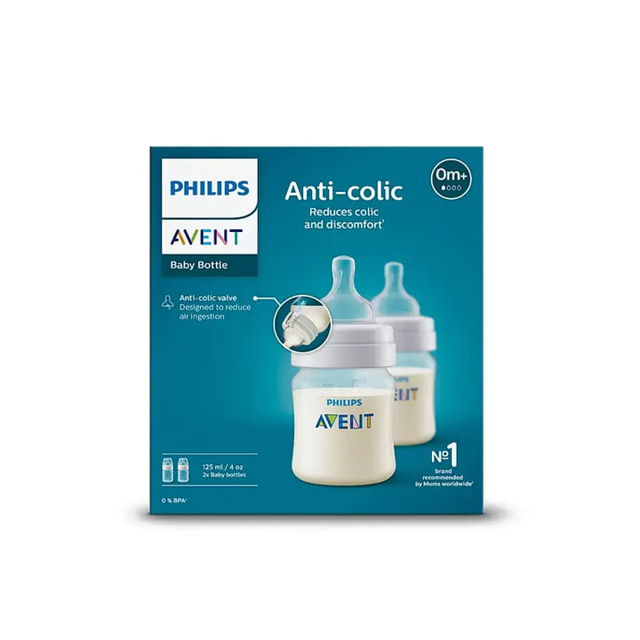 Philips Avent Anti-colic Bottle (0M+) - 4oz/125ml (Double Pack)
