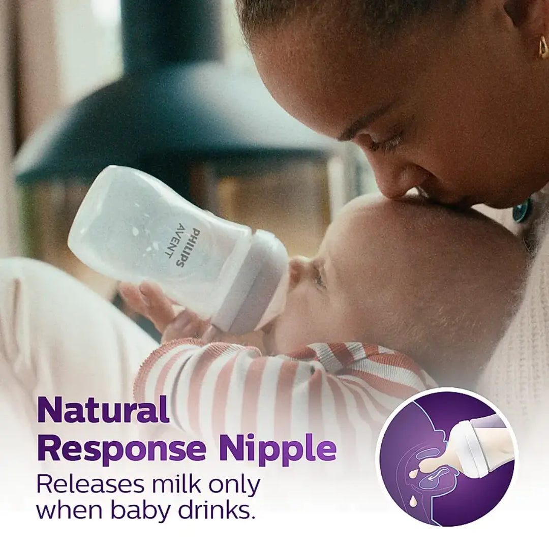 Philips Avent Natural Response Bottle (1M+) - 9oz/260ml (Twin Pack)