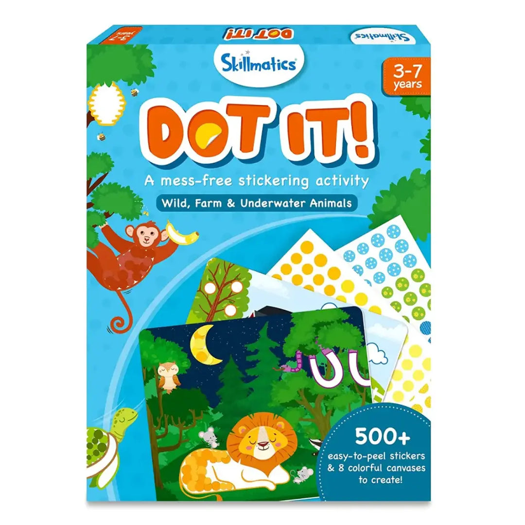 Skillmatics Dot It! Wild, Farm & Underwater Animals