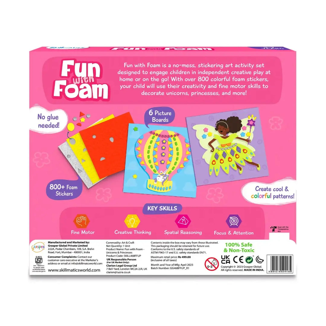 Skillmatics Fun With Foam Unicorns & Princesses