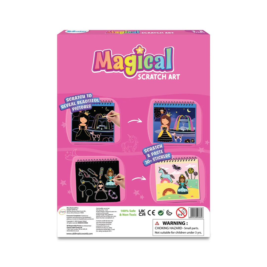 Skillmatics Magical Scratch Art Unicorns & Princesess