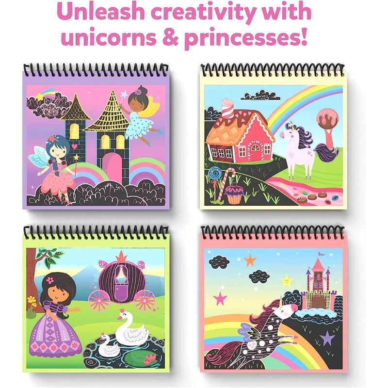 Skillmatics Magical Scratch Art Unicorns & Princesess