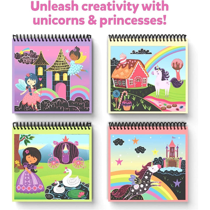 Skillmatics Magical Scratch Art Unicorns & Princesess