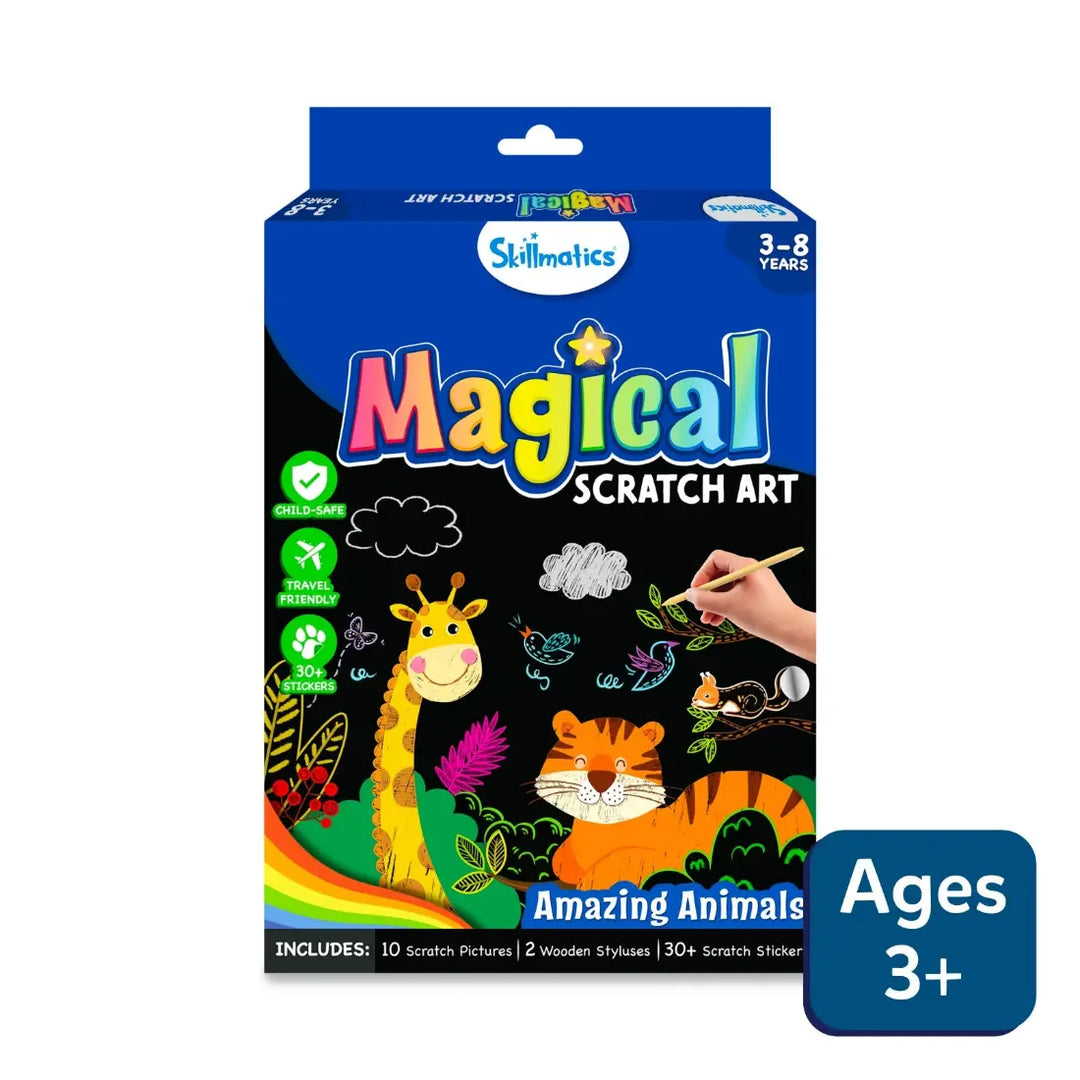 Skillmatics Magical Scratch Art Amazing Animals