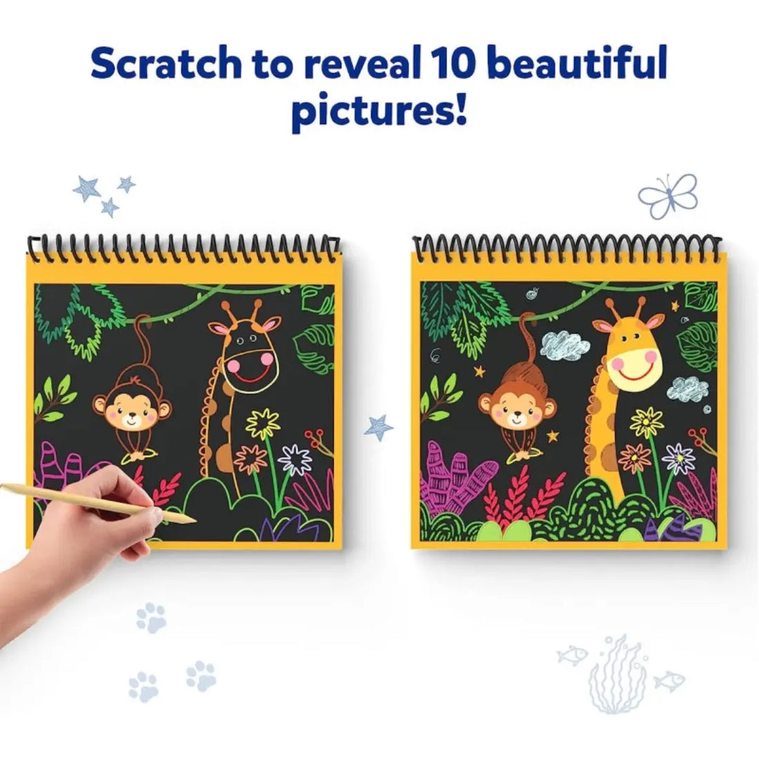 Skillmatics Magical Scratch Art Amazing Animals