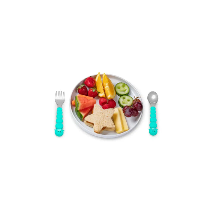 melii Spoon & Fork with Case - Shark