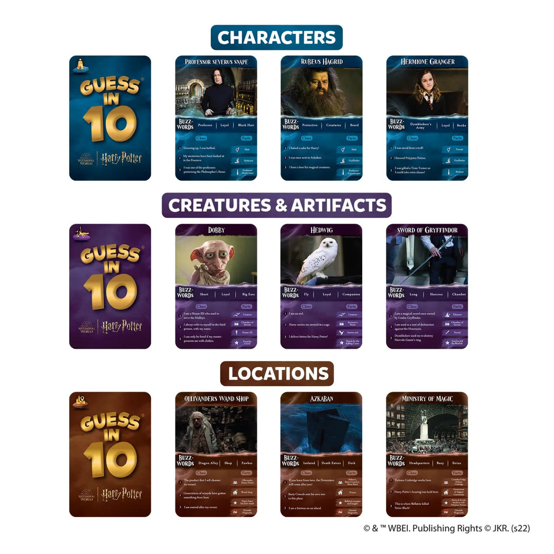 Skillmatics Guess in 10 Harry Potter The Board Game