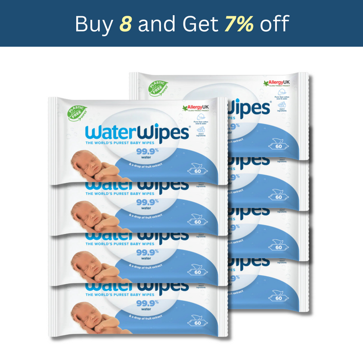 WaterWipes™ The World's Purest Baby Wipes 99.9% Water - Pack of 60
