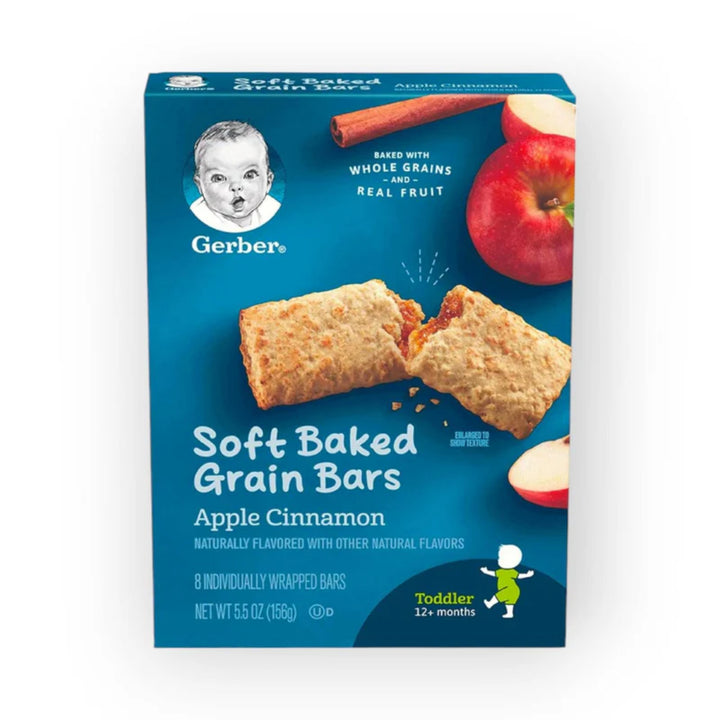 Gerber Soft Baked Grain Bars Apple Cinnamon (156g)