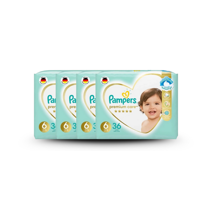 Pampers Premium Care Taped Diapers Size 6 (36 pcs) (13+KG)