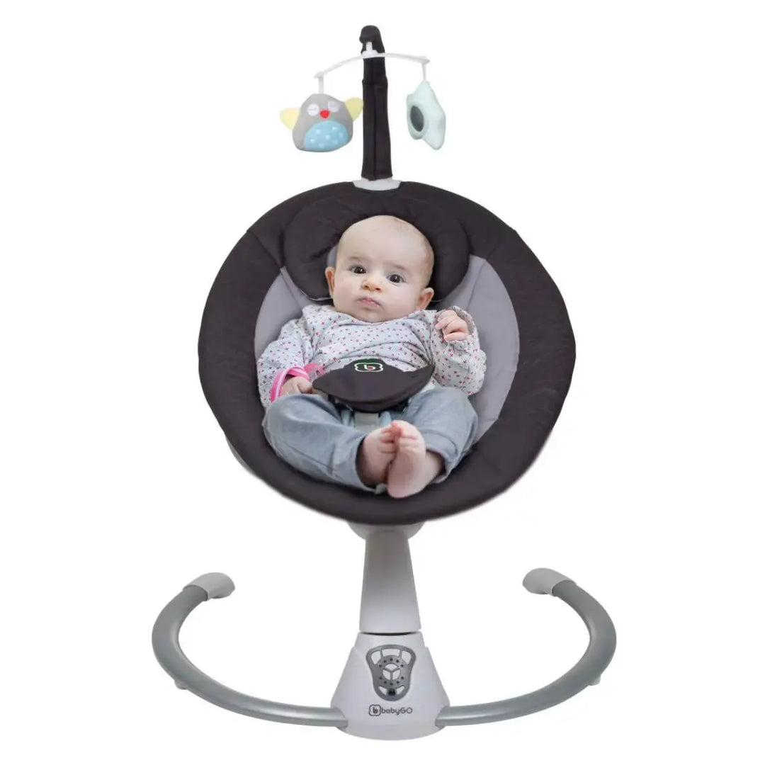 babyGO Homey Automatic Swing (Grey)