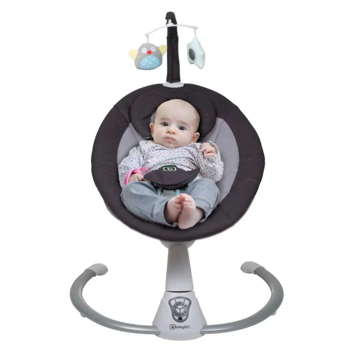 babyGO Homey Automatic Swing (Grey)