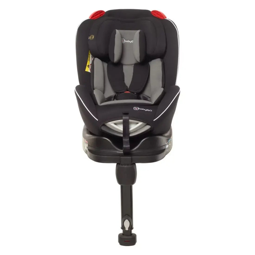 babyGO Fixleg Rotation 360 Car Seat - with ISOFIX and base (Black)
