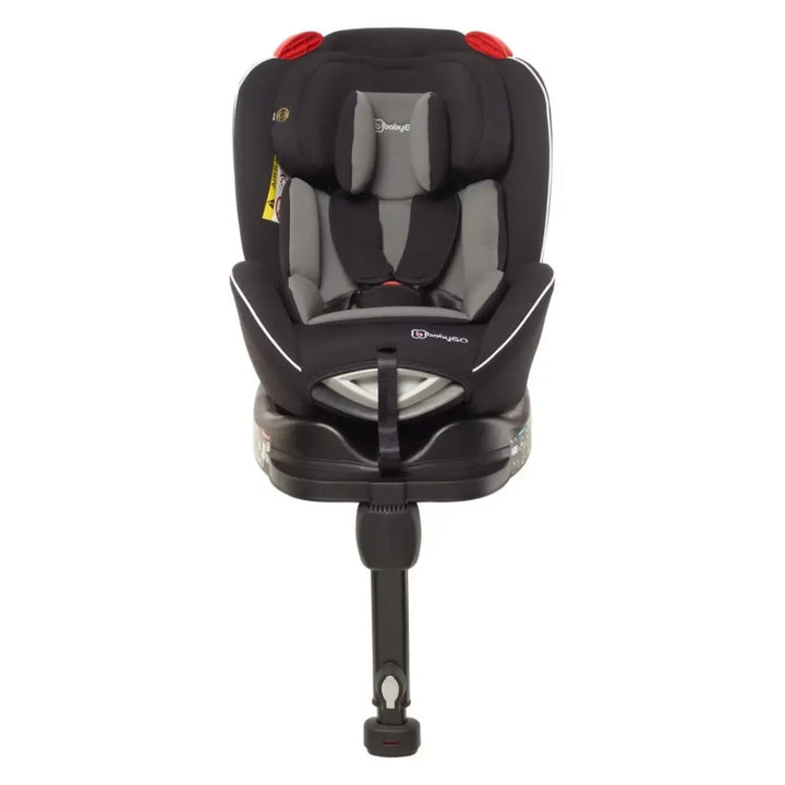 babyGO Fixleg Rotation 360 Car Seat - with ISOFIX and base (Black)