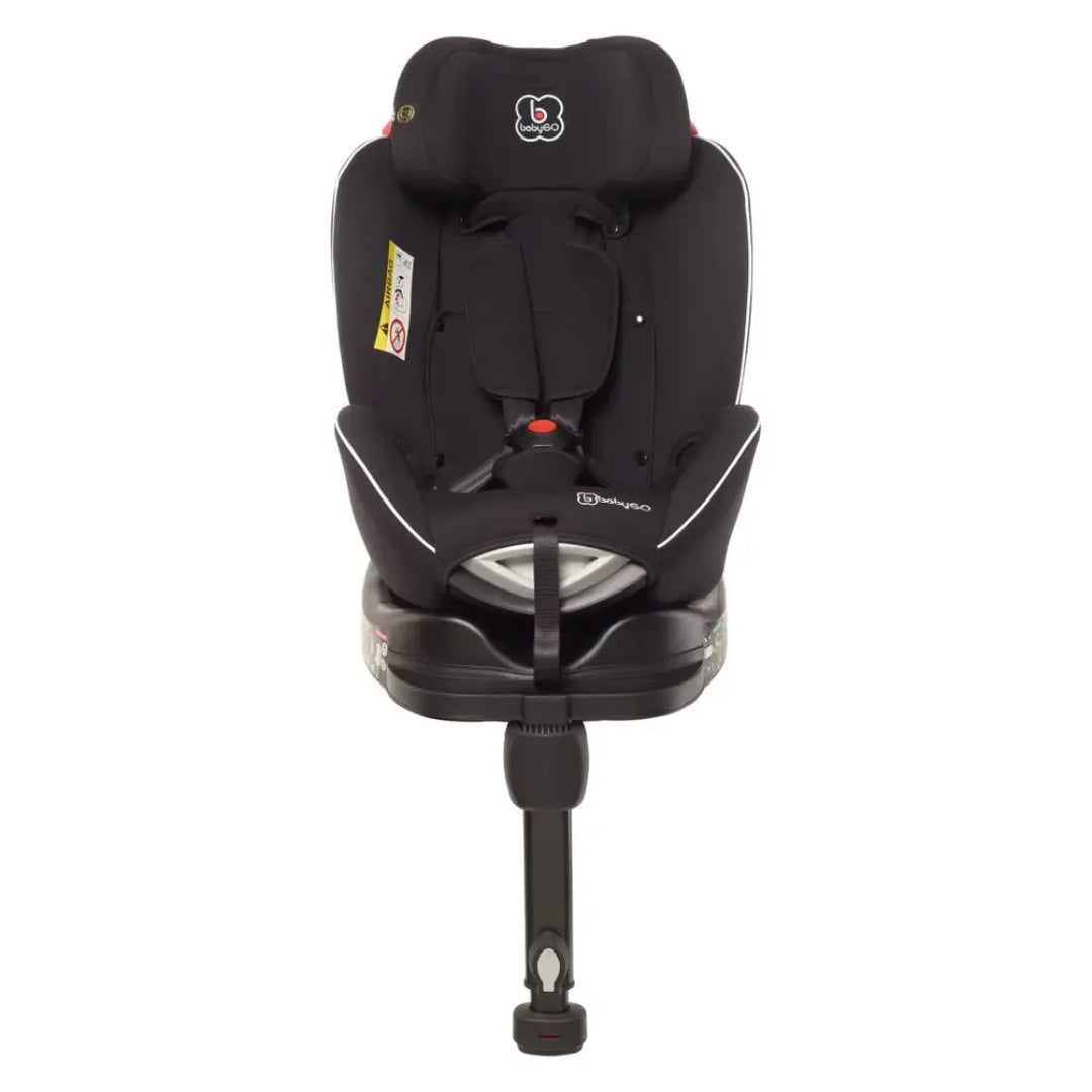 babyGO Fixleg Rotation 360 Car Seat - with ISOFIX and base (Black)