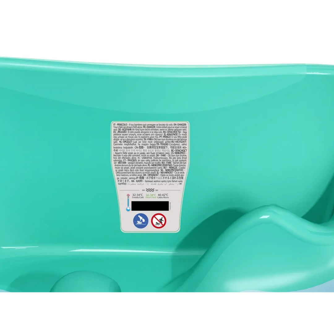 OK Baby Onda Baby Bath W/Out Support Bars (Turquoise)