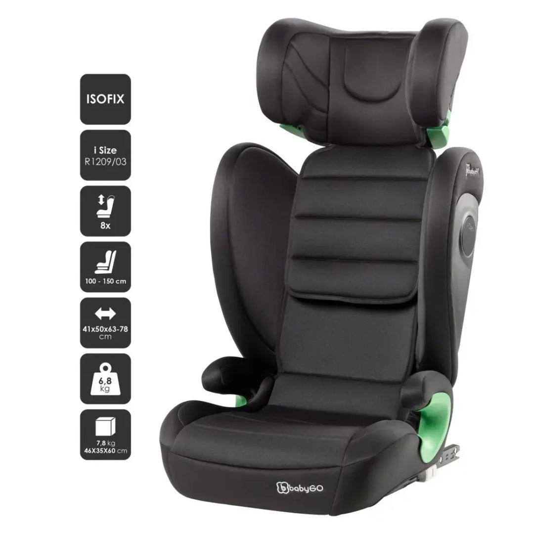 babyGO Safechild Car Seat - with ISOFIX (Grey)