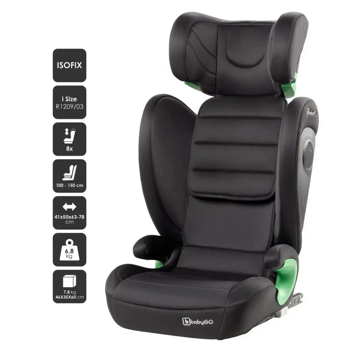 babyGO Safechild Car Seat - with ISOFIX (Grey)