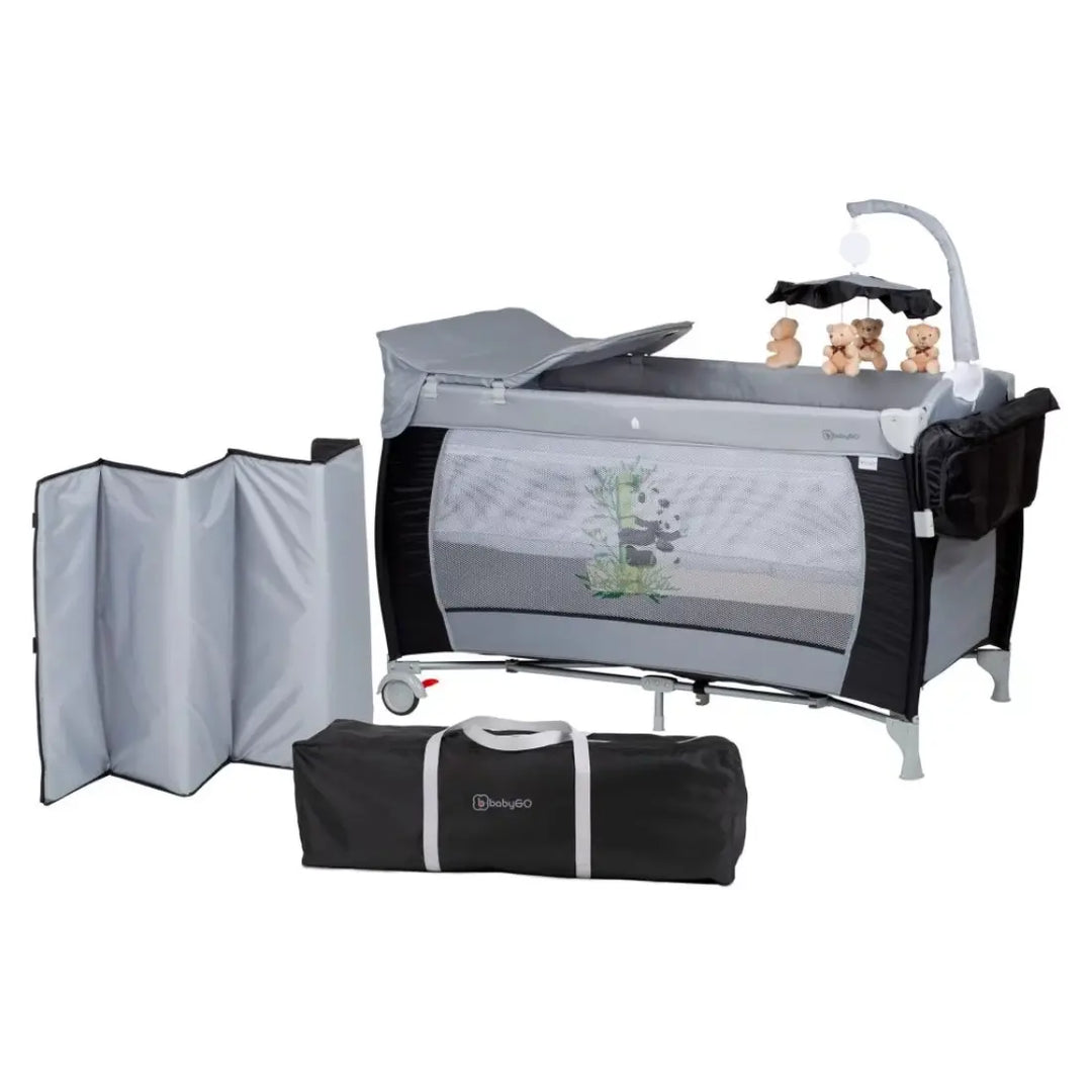 babyGO Sleeper Delux Playard (Black)