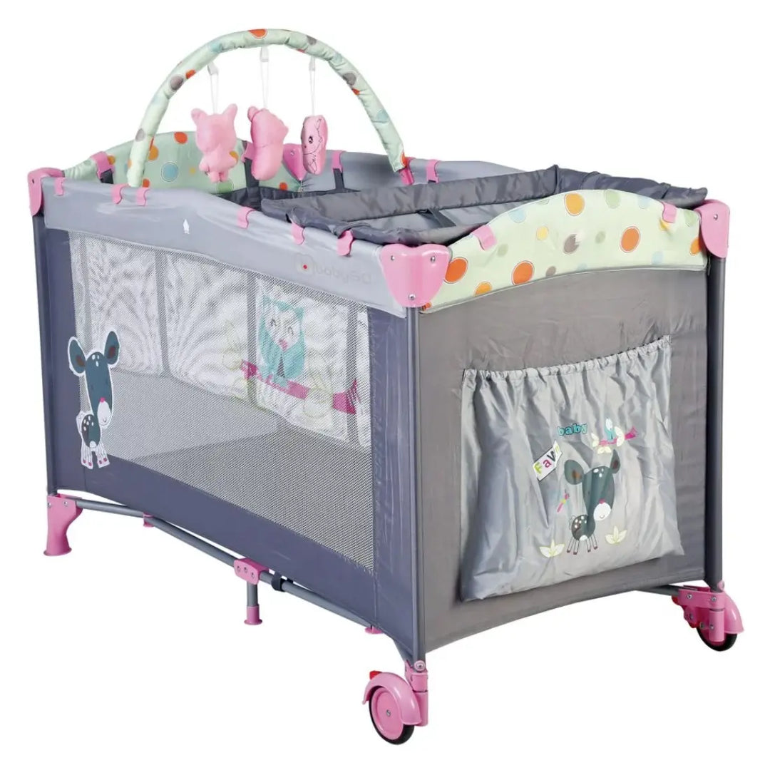 babyGO Sleepwell Playard (Pink)