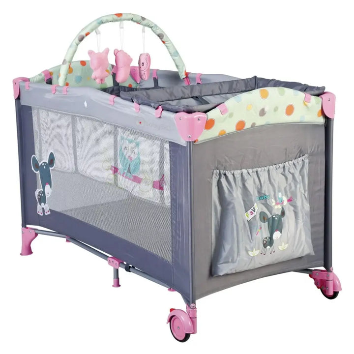 babyGO Sleepwell Playard (Pink)