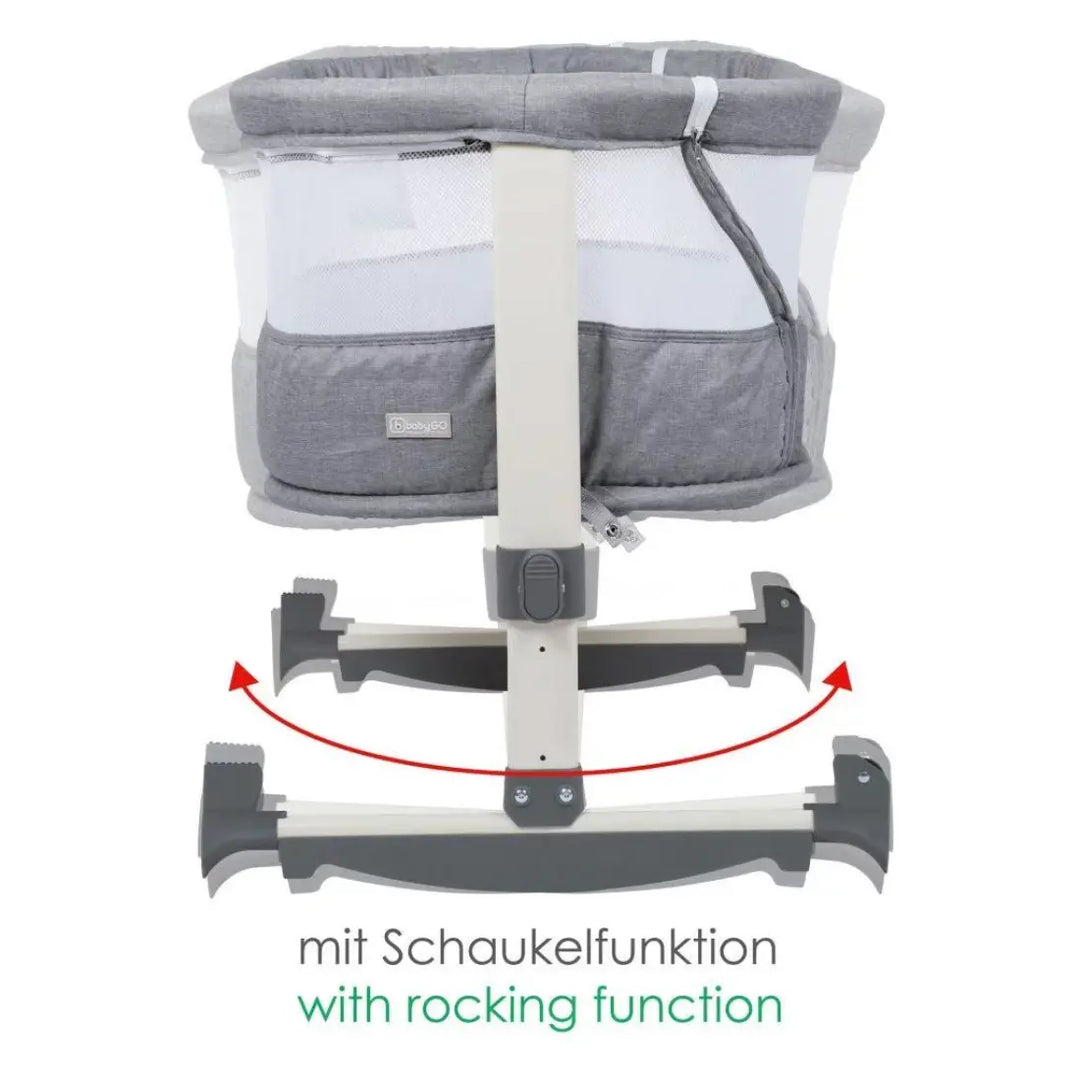 babyGO Vivaldi Bassinet (Grey)