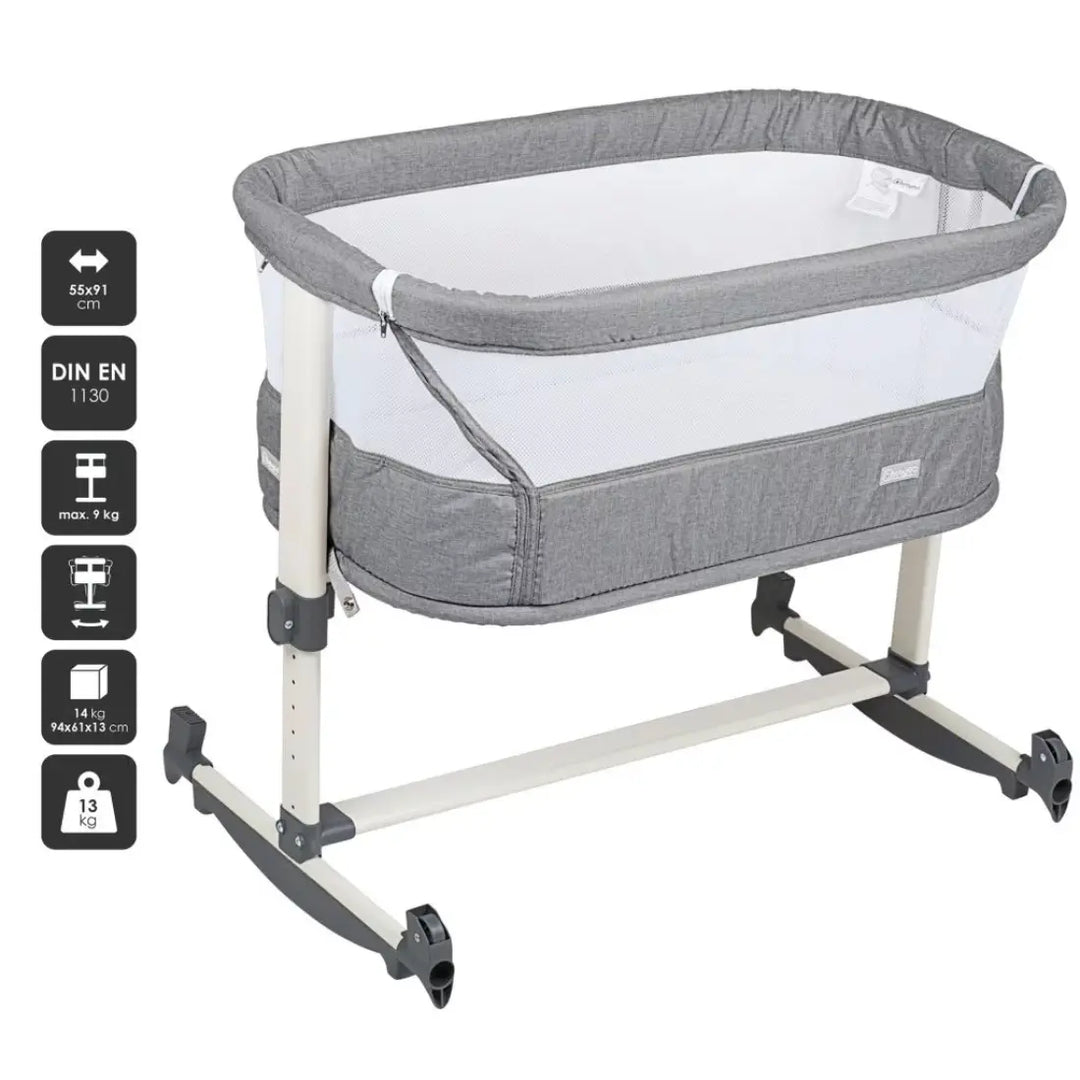 babyGO Vivaldi Bassinet (Grey)