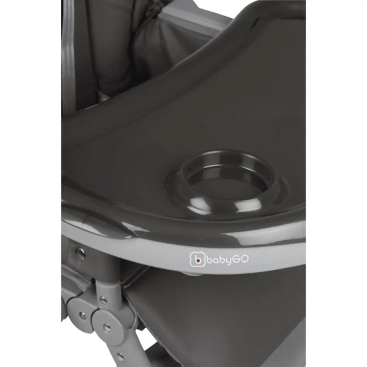 babyGO Divan High Chair - 2 in 1 (Grey)