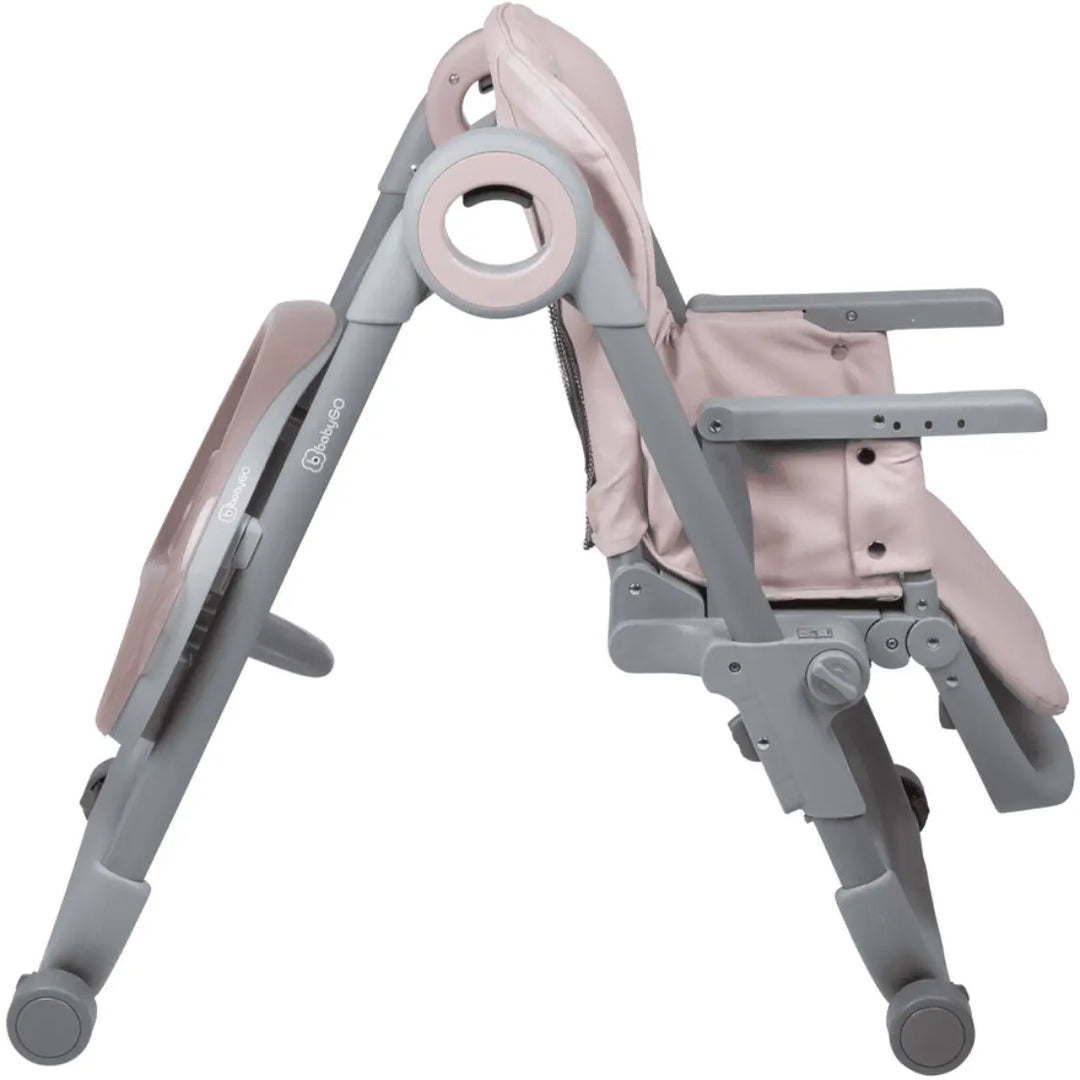 babyGO Divan High Chair - 2 in 1 (Pink)