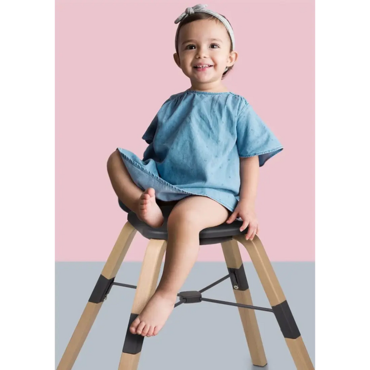 babyGO Carou 360 Rotation High Chair (White)