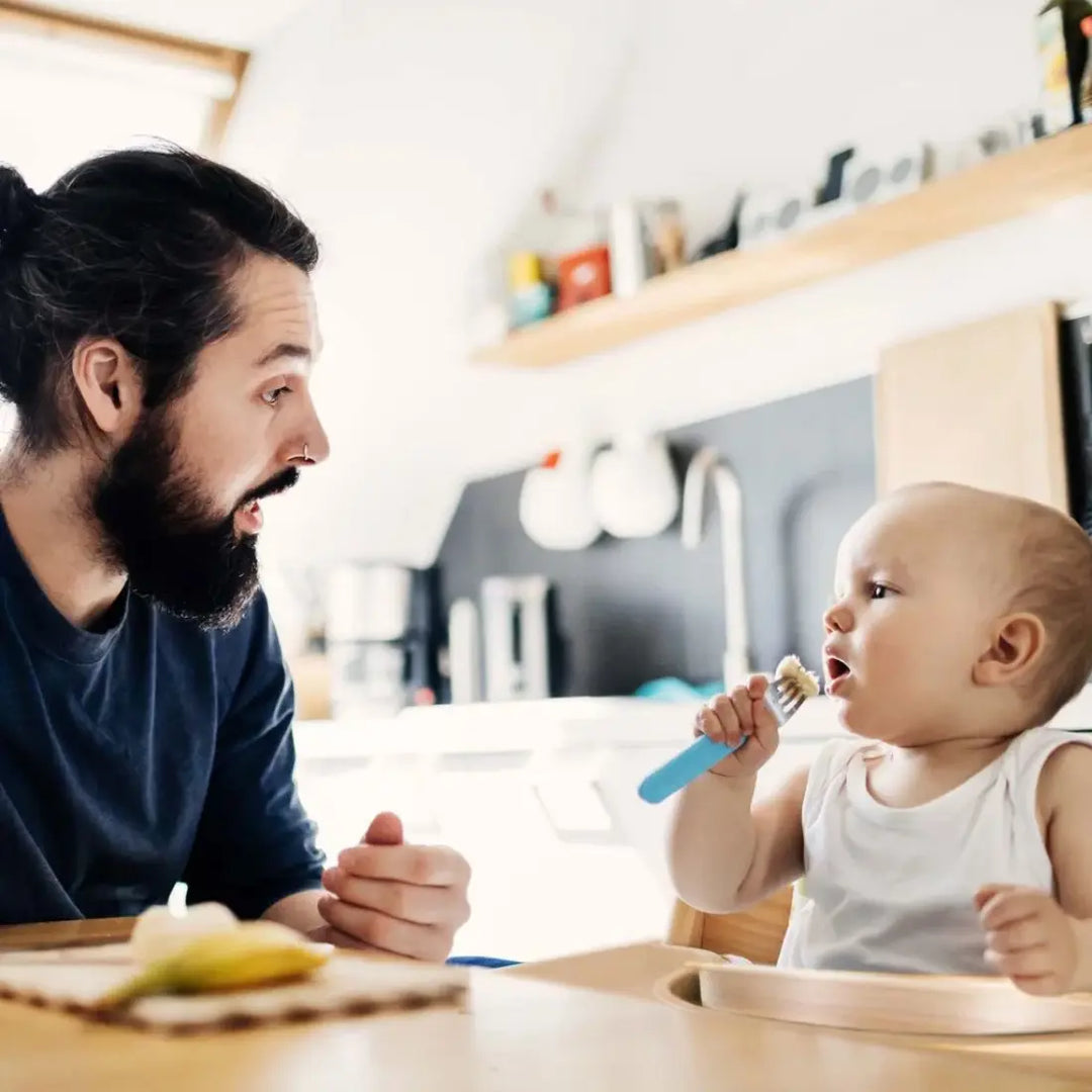 babyGO Family Wooden High Chair (Nature)