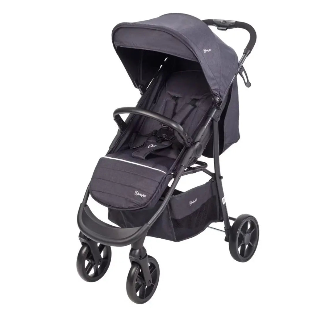 babyGO Style 3 in 1 Stroller Travel Set (Black)