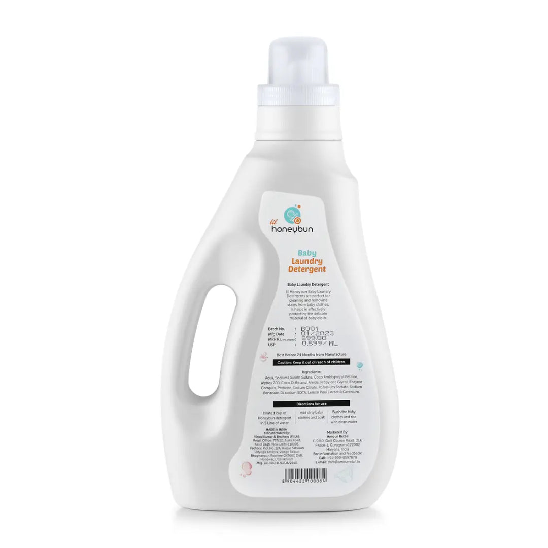 lil honeybun Anti-Bacterial Baby Laundry Detergent (1 L)