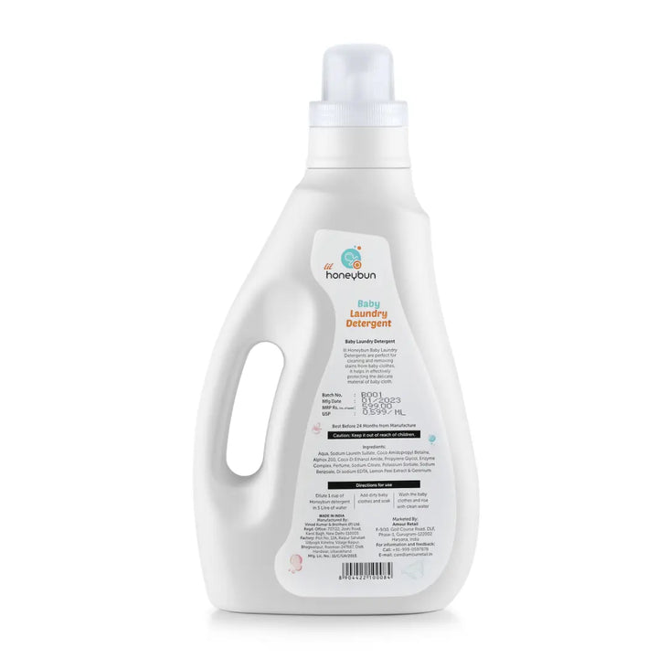 lil honeybun Anti-Bacterial Baby Laundry Detergent (1 L)