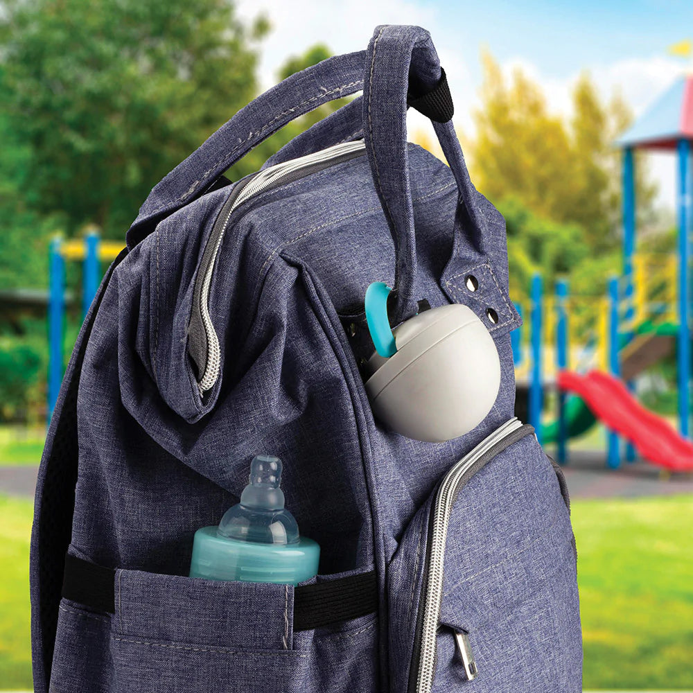 melii Pacifier Pod (Grey/Blue)