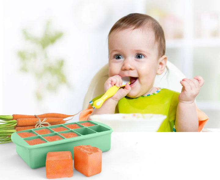 melii Silicone Baby Food Freezer Tray (Green)