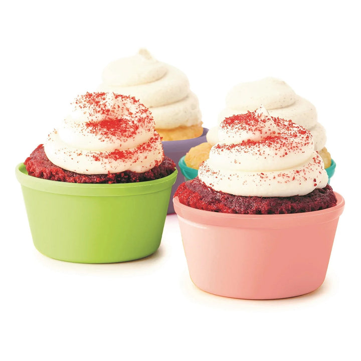 melii Rainbow Silicone Food Cups - 6 pcs