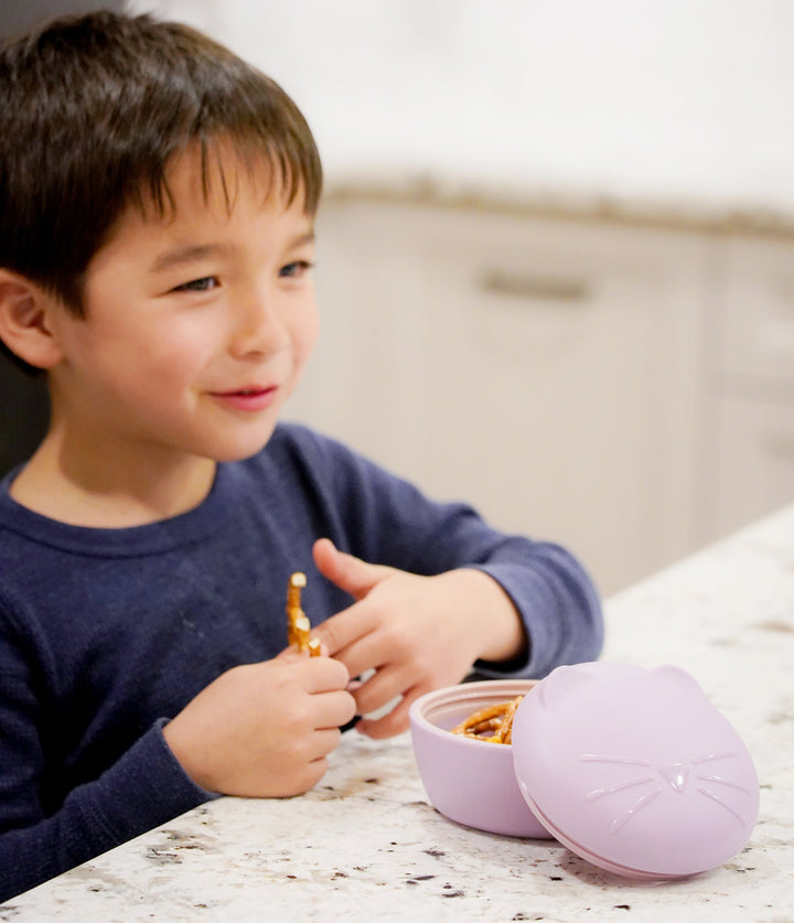 melii Silicone Bowl with Lid - Cat