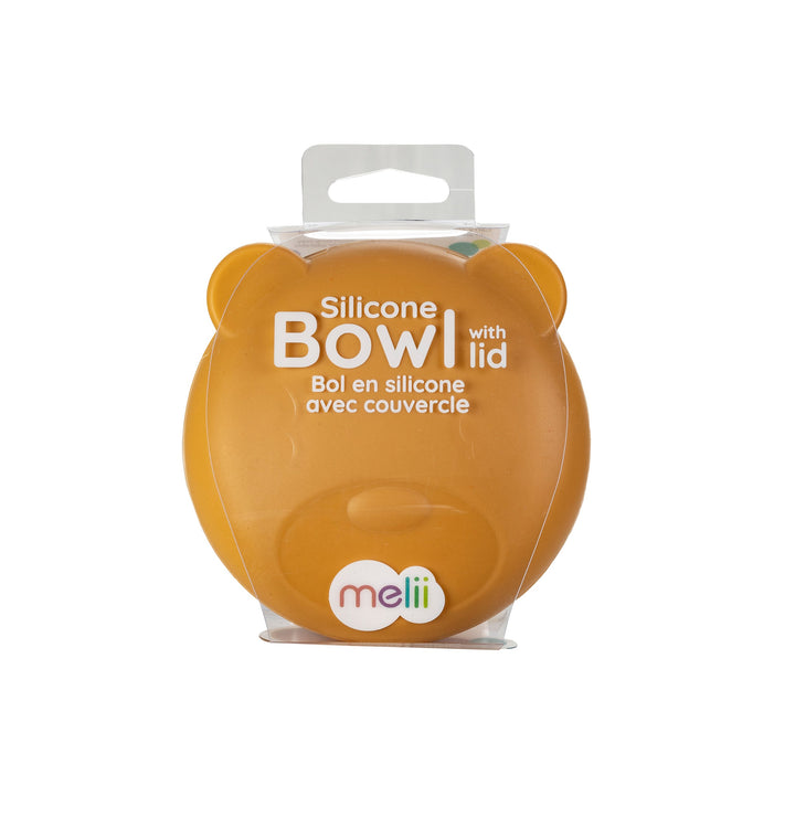melii Silicone Bowl with Lid - Bear