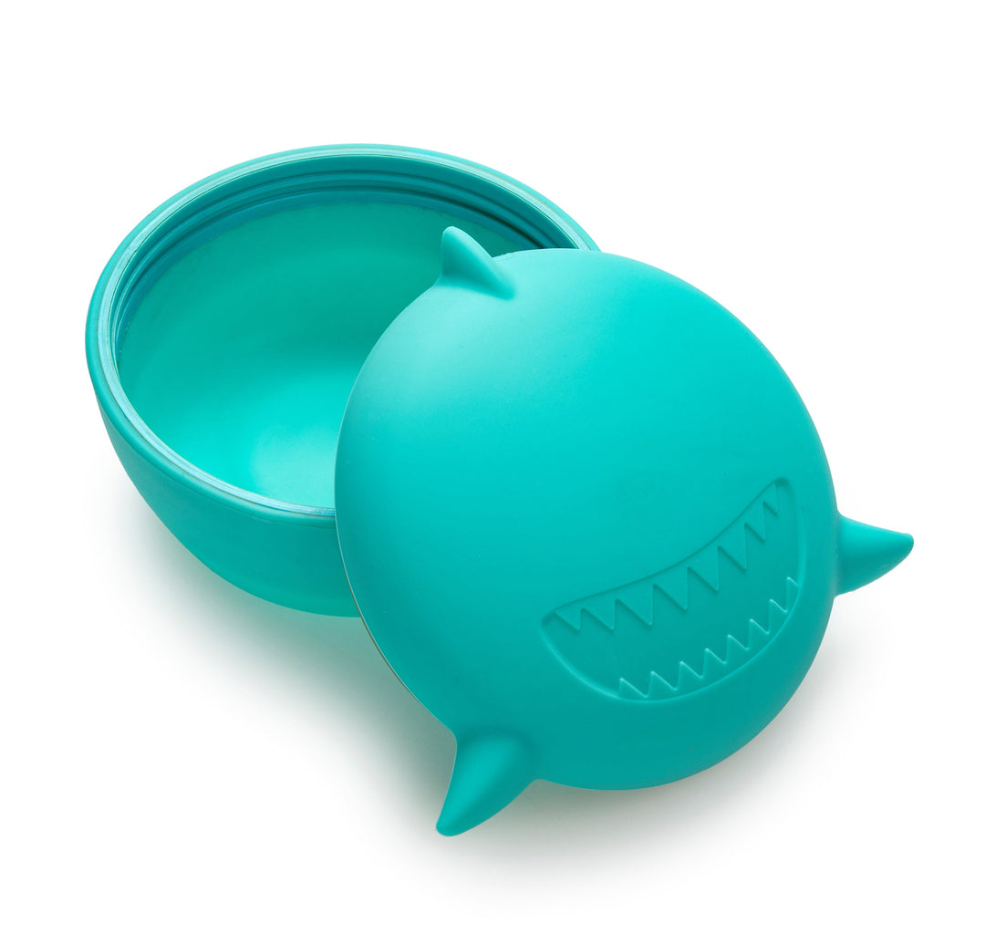 melii Silicone Bowl with Lid - Shark